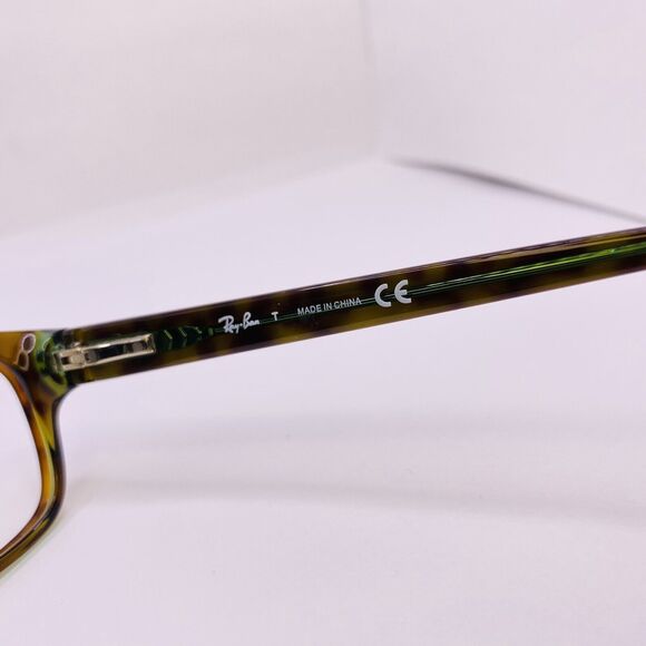 Ray-Ban Authentic Eyeglasses RB 5187 2445 52 [] 16 140 MM Ivory Tortoise Green - Picture 5 of 9